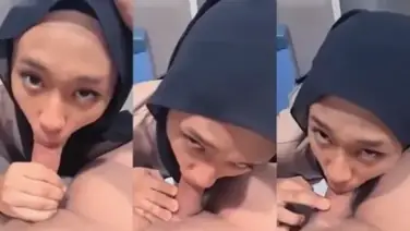 Ukhti Hijab Binal Nyepong Batang Monster Rakus